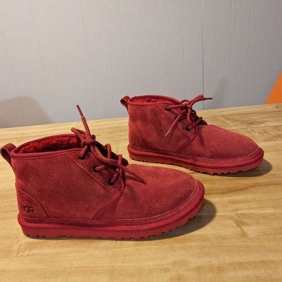 UGG men Neumel Chukka Boot NWOT Samba Red M8 W10 EU41 - Picture 4 of 8